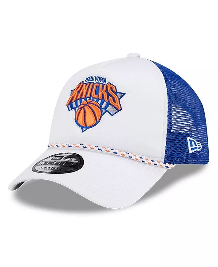 

Мужская белая/синяя регулируемая кепка дальнобойщика New York Knicks Court Sport Foam с А-образной рамкой 9FORTY New Era, белый