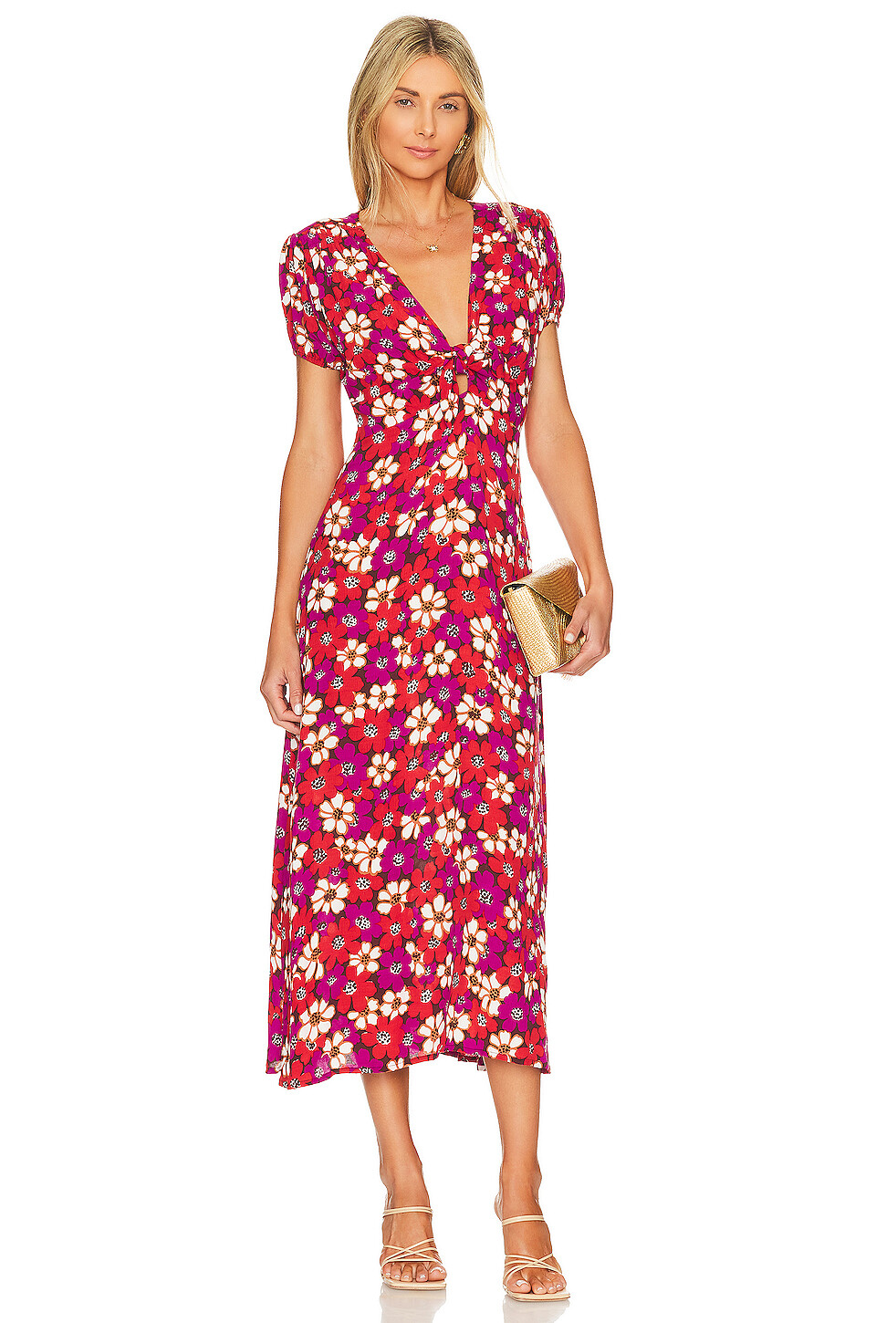 

Платье миди FAITHFULL THE BRAND Mailee, цвет Li Reni Floral Print