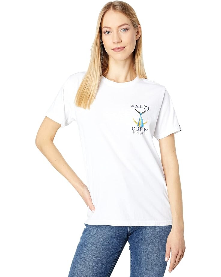 

Футболка Salty Crew Tailed Boyfriend Short Sleeve Tee, белый