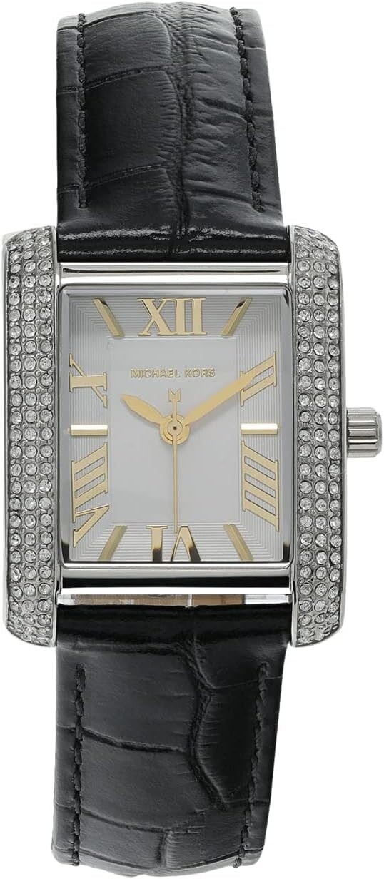 

Часы MK4696 - Emery Three Hand Leather Watch Michael Kors, черный