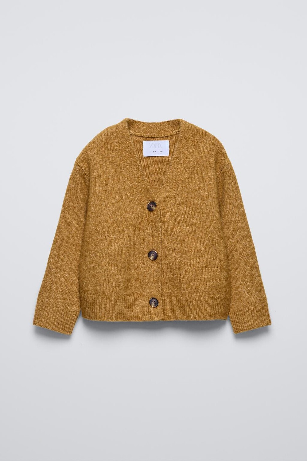 

Кардиган однотяжной вязки ZARA, ириска