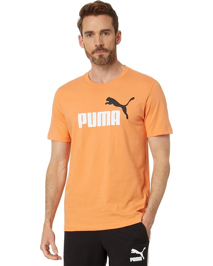 Футболка PUMA Essentials 2 Colors Logo, цвет Clementine