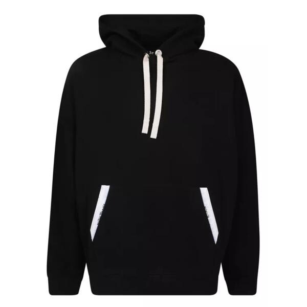 

Футболка black cotton hoodie Palm Angels, черный