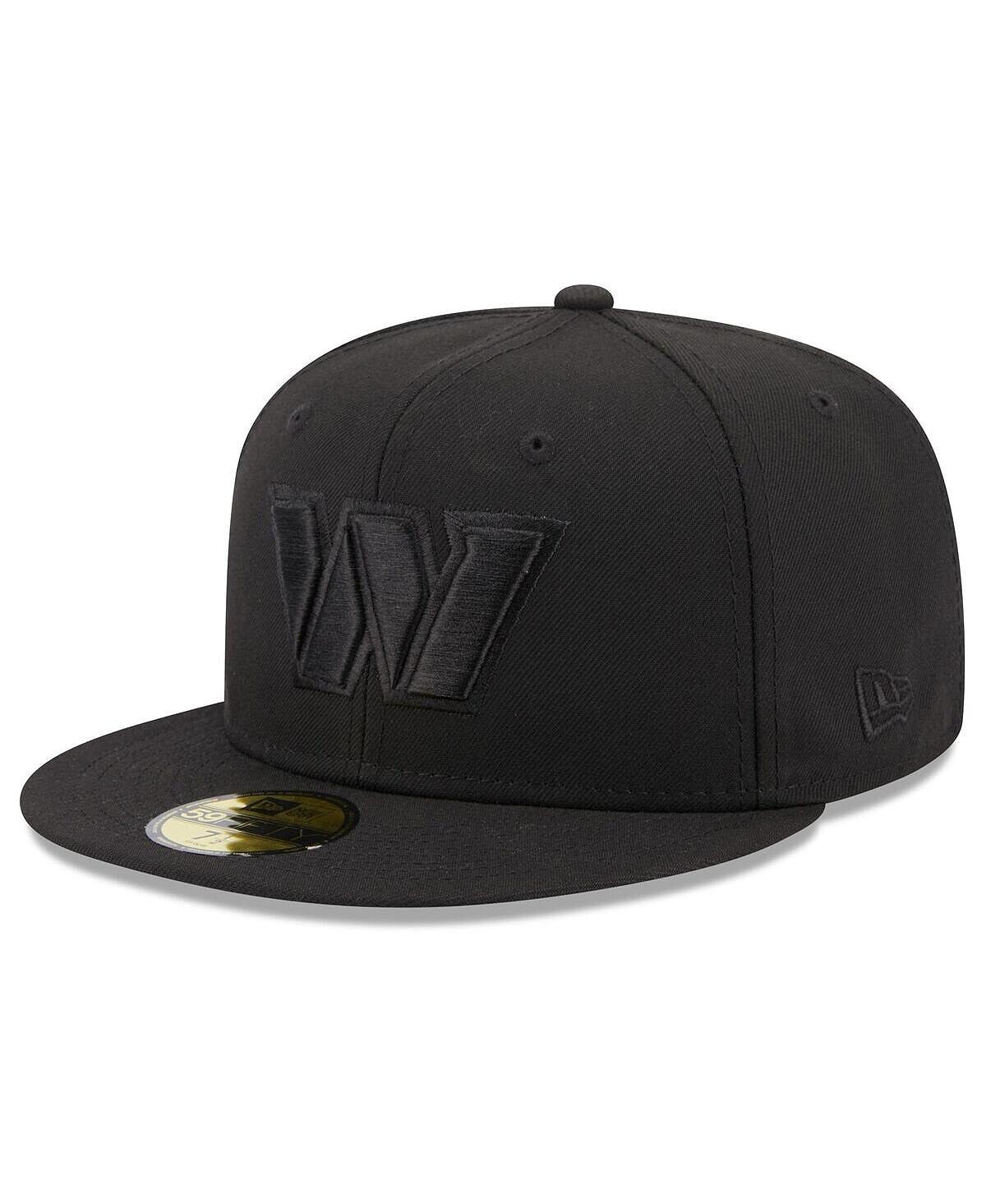 

Мужская приталенная кепка Washington Commanders Black on Black с альтернативным логотипом 59FIFTY New Era
