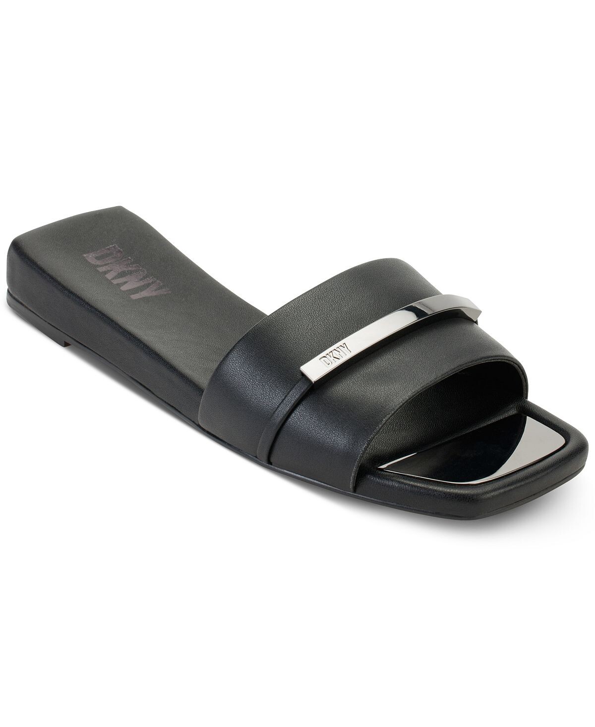 

Женские шлепанцы без шнуровки Alaina Hardware DKNY, черный