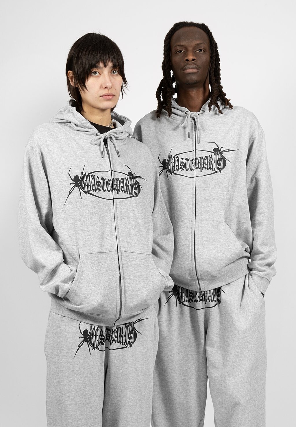 

Толстовка HOODIE ZIP BOILER UNISEX Wasted Paris, цвет ash grey