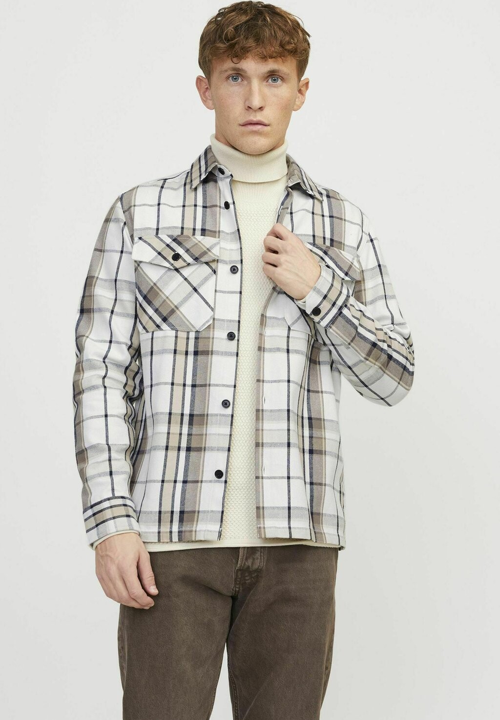 

Рубашка Jack & Jones, темно-коричневая