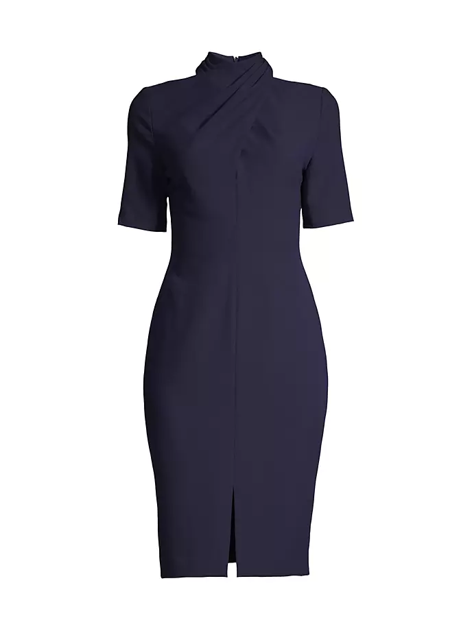 

Платье-футляр с водолазкой Mercer Twisted Mock Black Halo, темно-синий