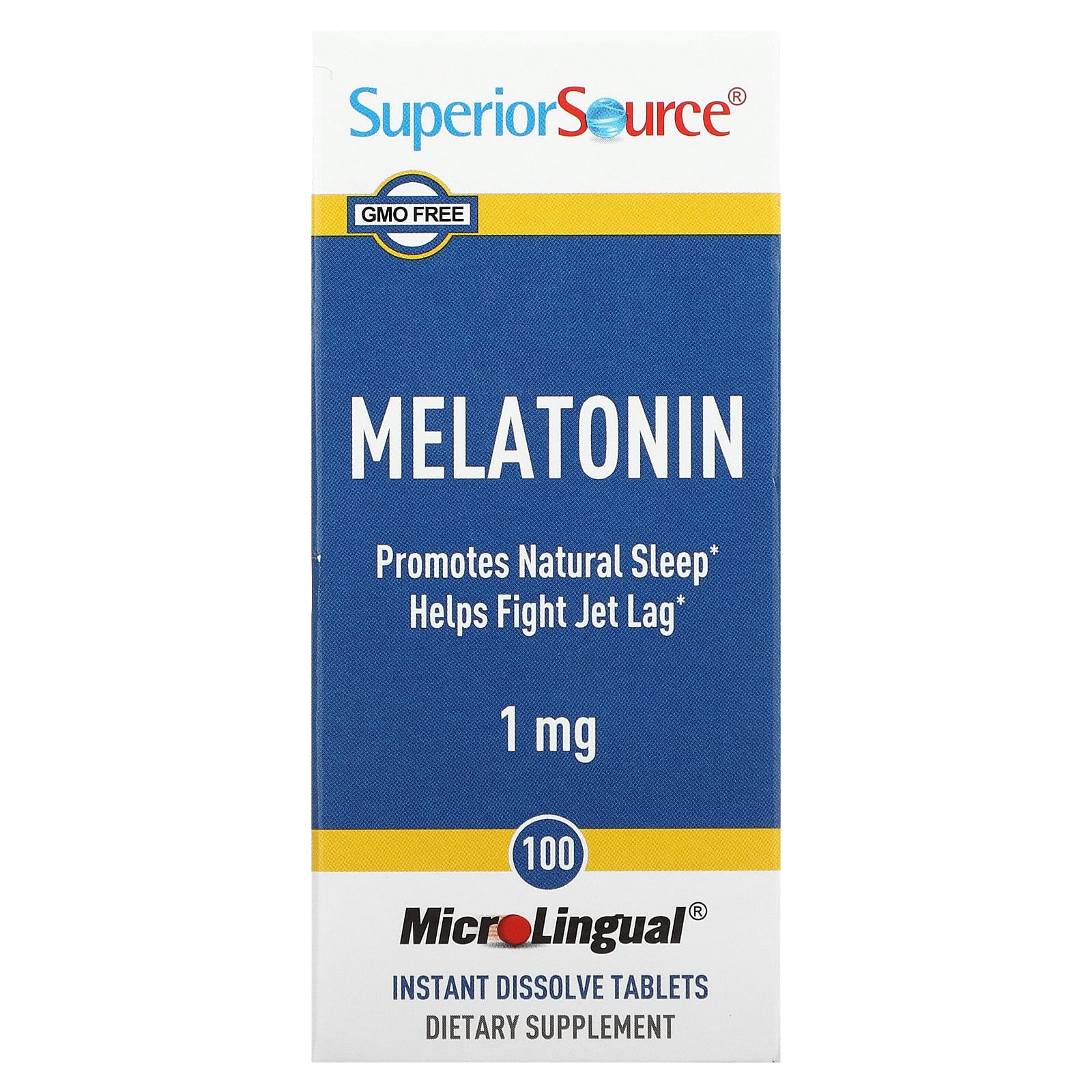 Superior Source Мелатонин 100 мгновенно растворимых таблеток superior source мелатонин 3 мг 60 таблеток