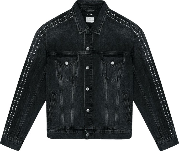 Куртка Ksubi Oh G 'Metalik Stripe Black', черный