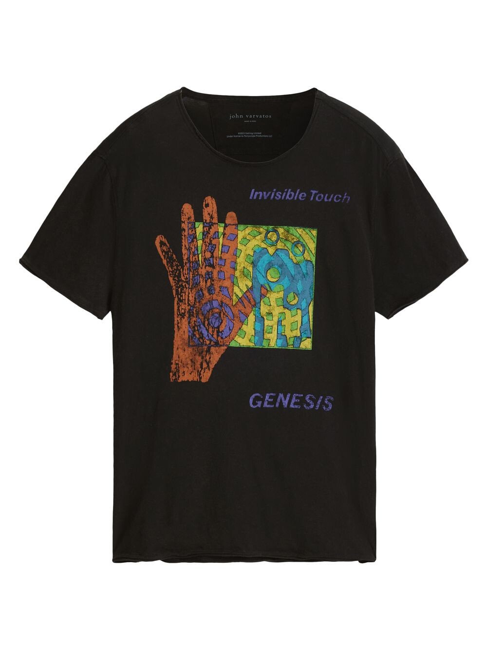 

Невидимая хлопковая футболка Genesis John Varvatos, черный