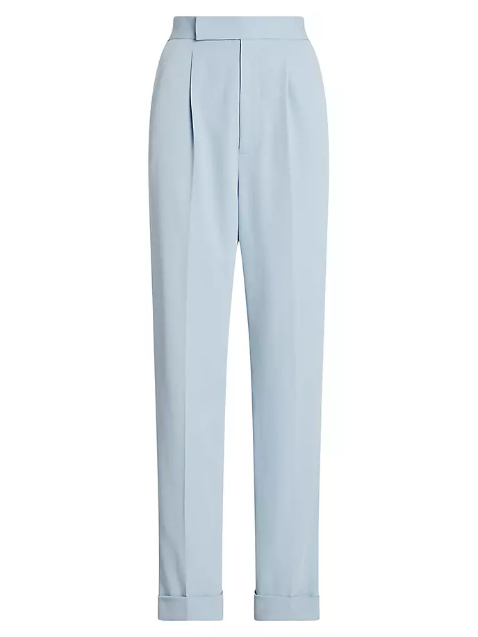 цена Шерстяные брюки Evanne со складками Ralph Lauren Collection, синий