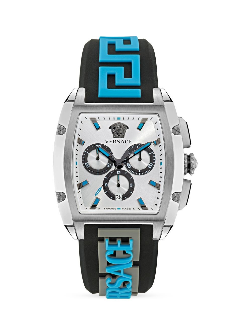 

Часы Versace Dominus из нержавеющей стали и силикона Versace