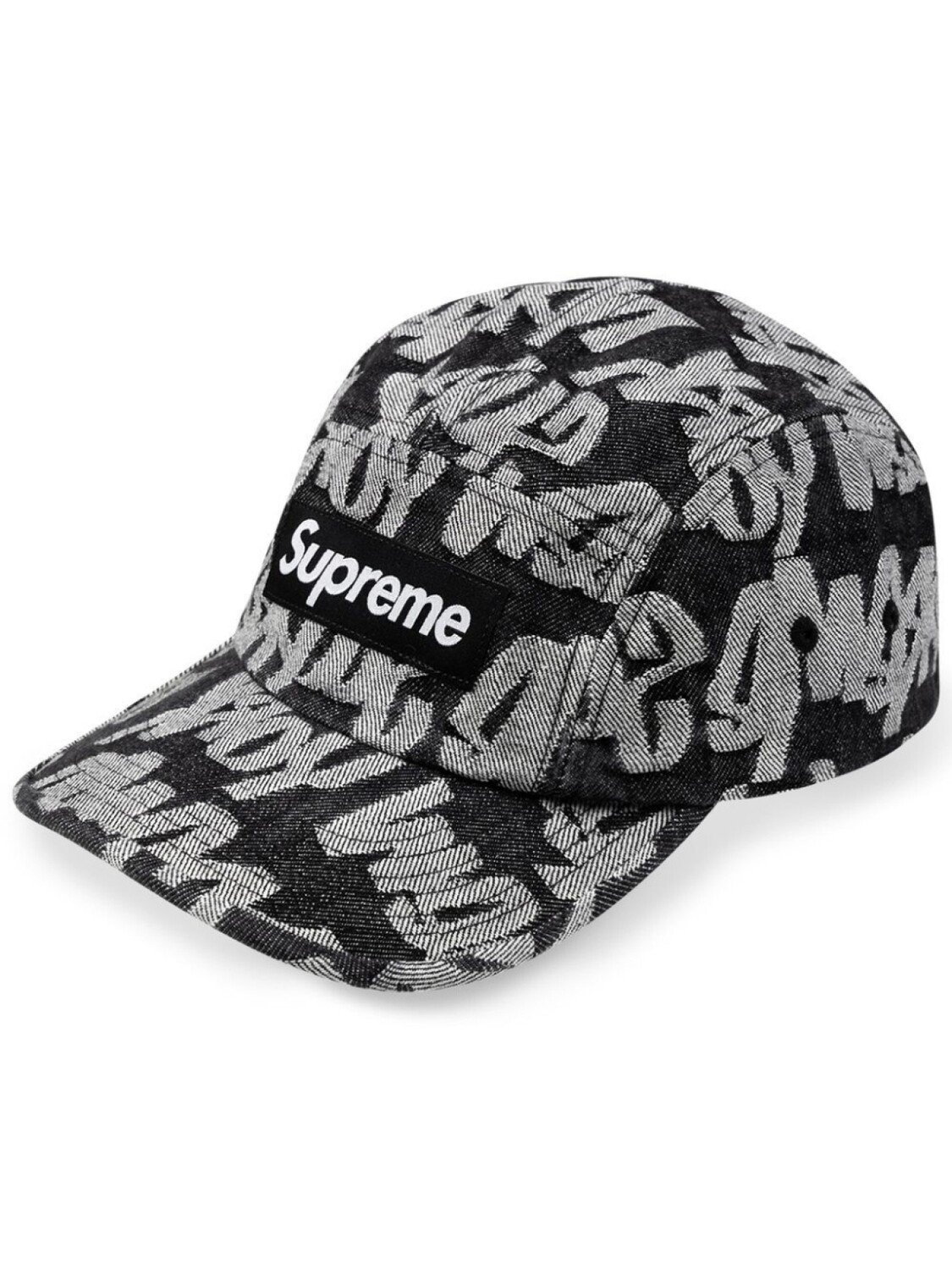 

Supreme жаккардовая кепка, черный