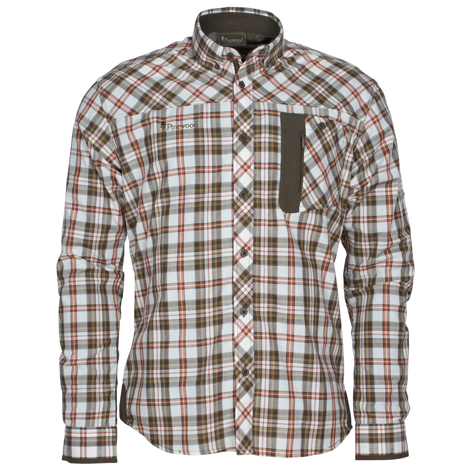 Рубашка Pinewood Wolf Shirt, цвет Offwhite/Brown