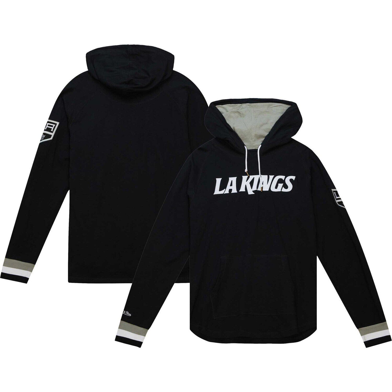 

Мужская черная футболка с капюшоном и длинным рукавом Mitchell & Ness Los Angeles Kings Legendary Slub