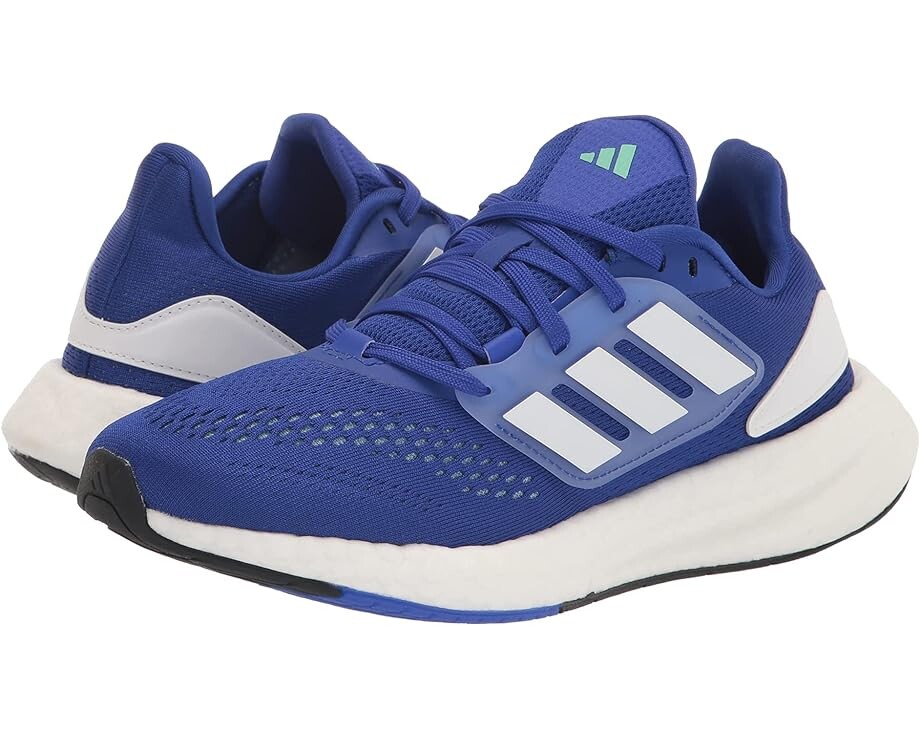 

Кроссовки Adidas Pureboost 22, цвет Lucid Blue/White/Pulse Mint