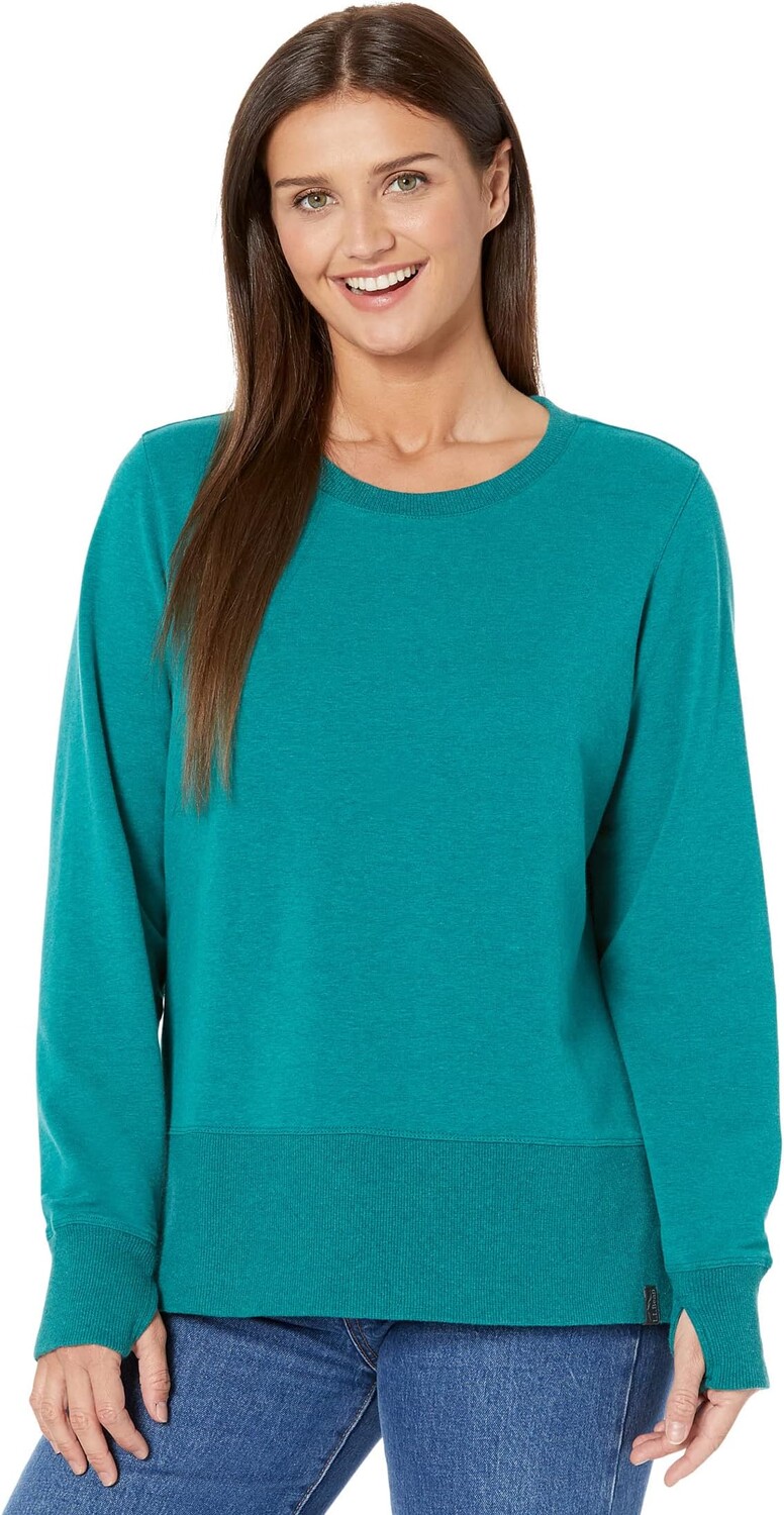 

Толстовка Petite Bean's Cosy с разрезом по краю L.L.Bean, цвет Warm Teal Heather