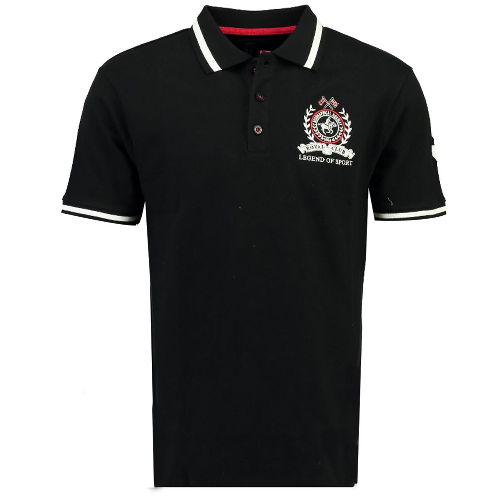 

Поло с коротким рукавом Geographical Norway Kwell, черный