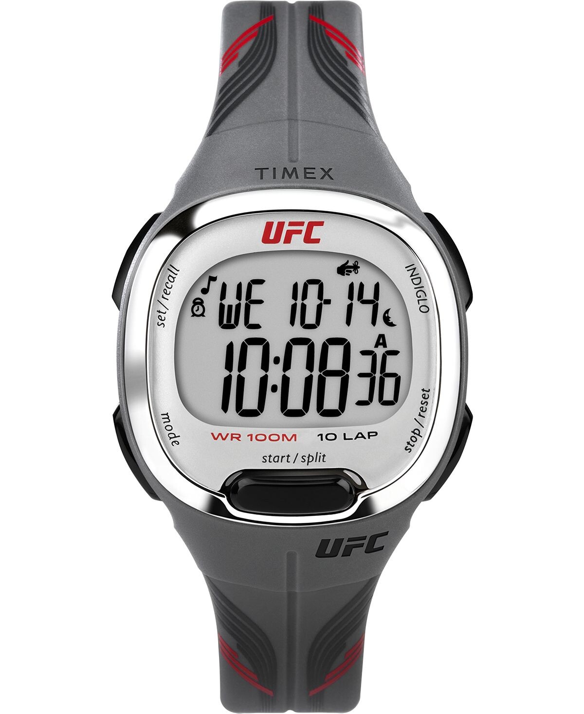

Женские кварцевые часы UFC Takedown из серой смолы, 33 мм Timex, серый