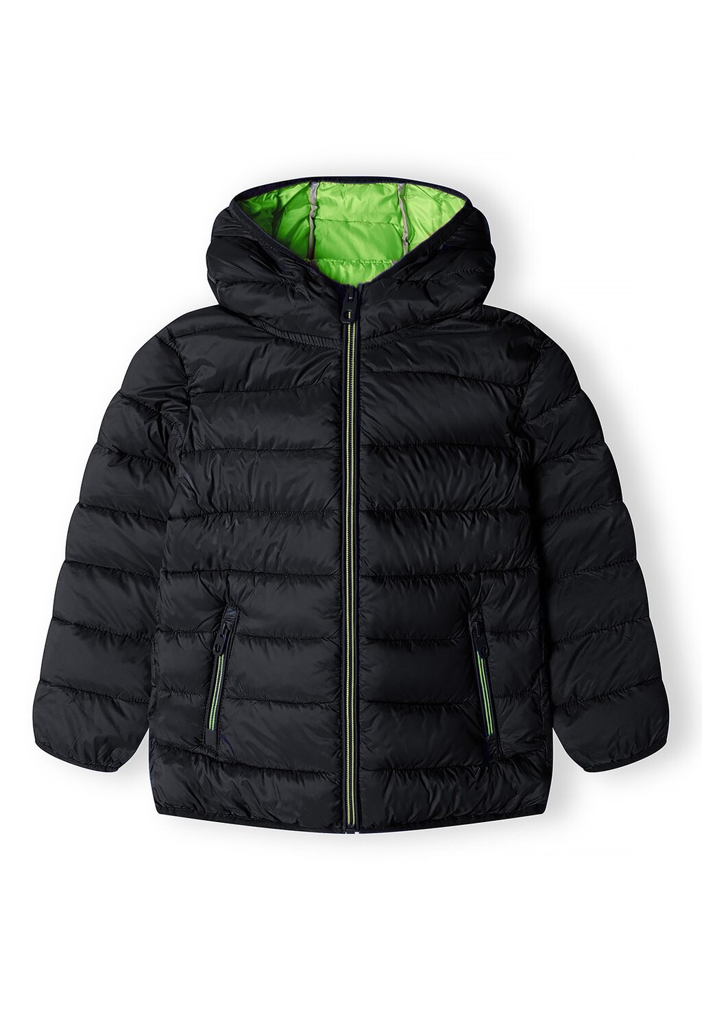 

Легкая куртка HOODED PUFFER MINOTI, цвет black neon green