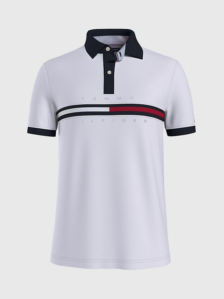 

Полосатая рубашка-поло стандартной посадки Tommy Hilfiger