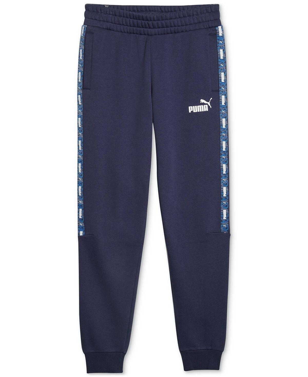 

Мужские флисовые спортивные штаны Ess+ с камуфляжной тесьмой и логотипом Puma