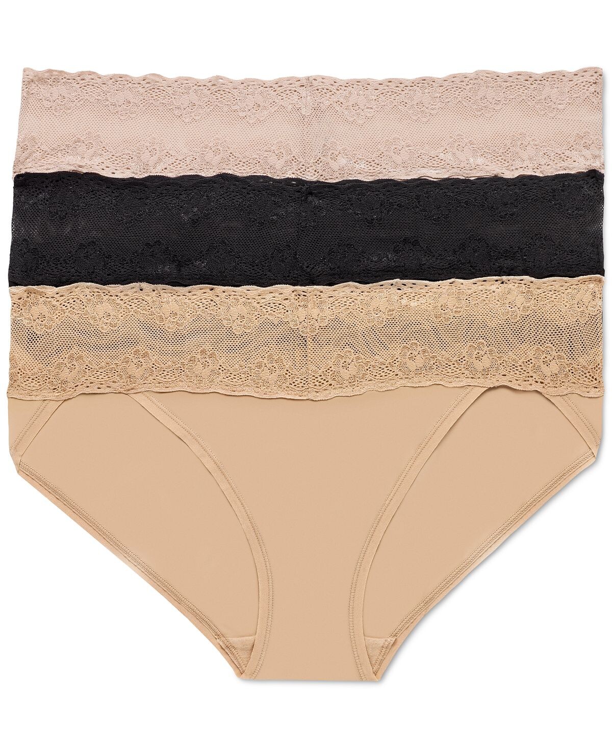 

Бикини с кружевной талией Bliss Perfection, 3 шт. в упаковке 756092MP Natori