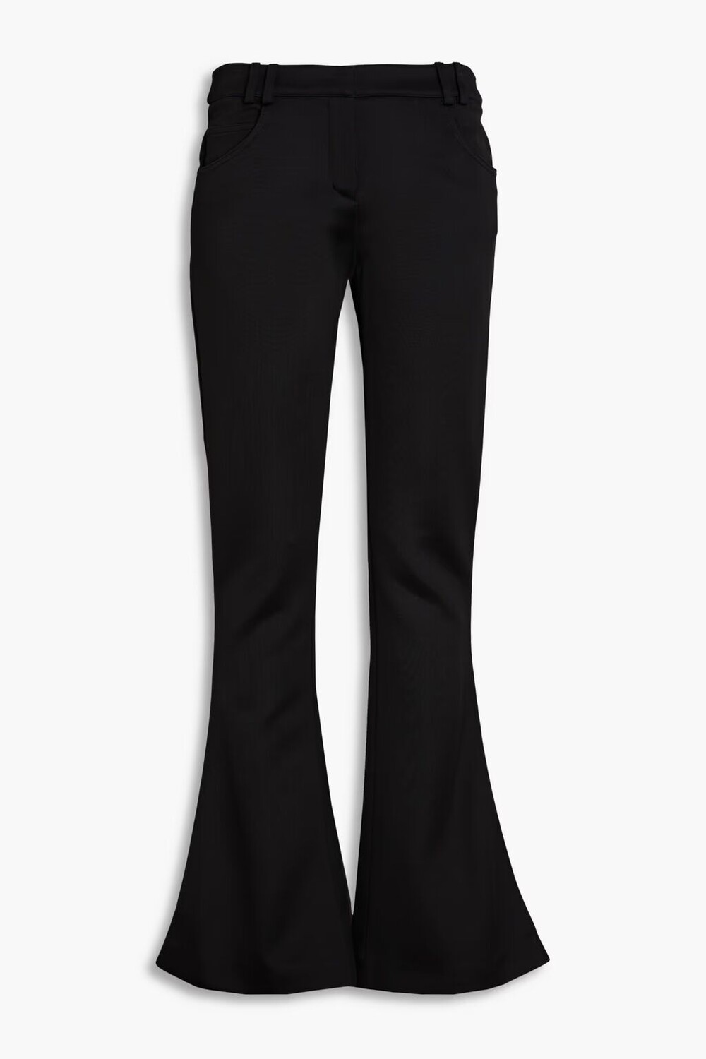 

Расклешенные брюки из эластичного джерси Balmain, черный