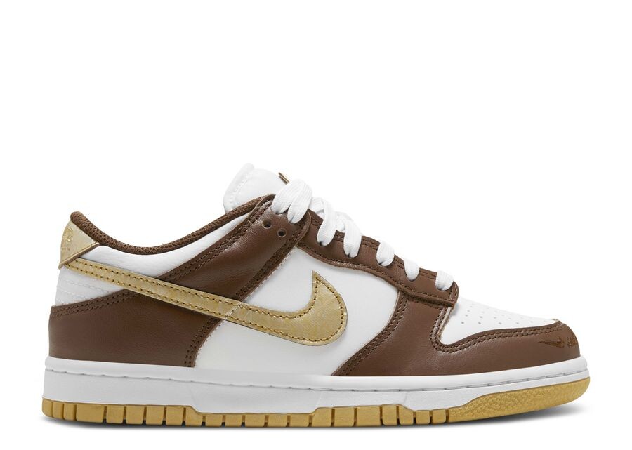 

Кроссовки Nike Dunk Low GS, цвет Cacao Wow Metallic Gold