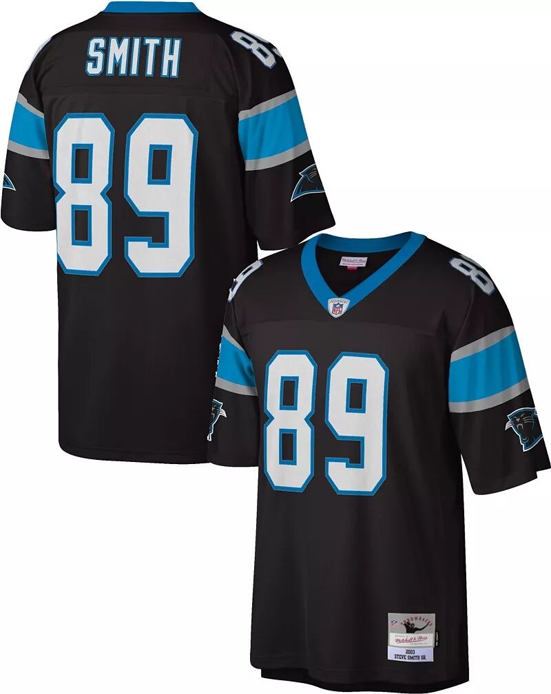 

Мужская футболка Mitchell & Ness Carolina Panthers Steve Smith № 89, 2003 г., черная.