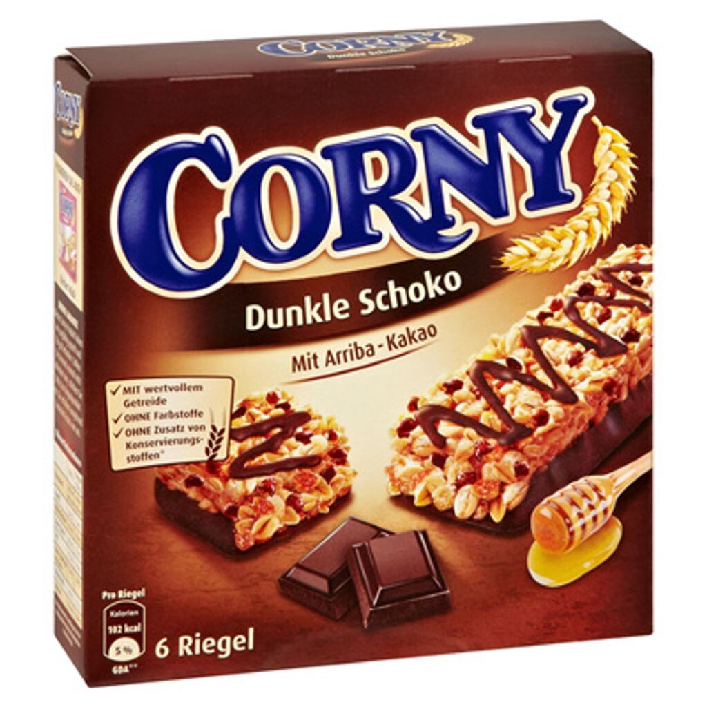

Батончики мюсли Corny темный шоколад 6 штук по 20 г 10 х 120 г Schwartau Werke