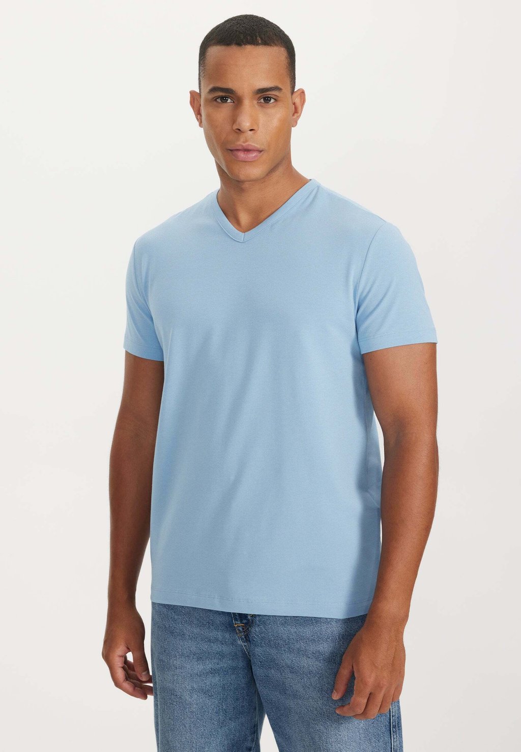 Базовая футболка WESTMARK LONDON, синяя базовая футболка westmark london персиковый