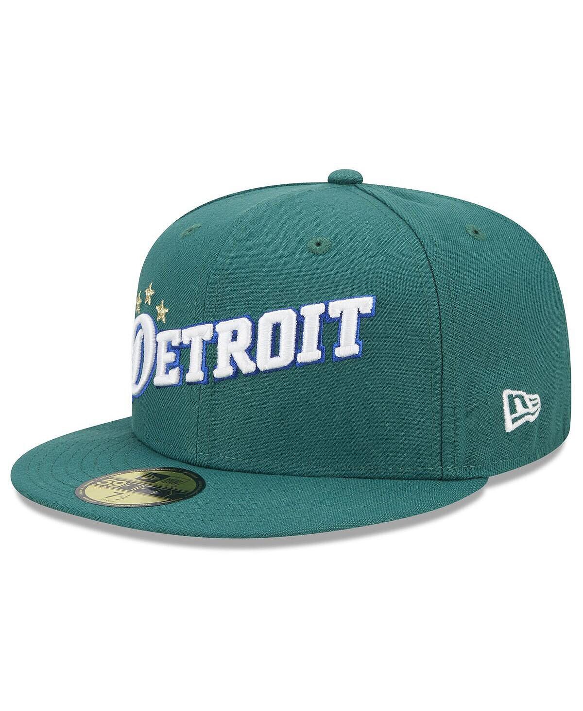 

Мужская зеленая кепка Detroit Pistons 2022/23 City Edition Official 59FIFTY приталенная кепка New Era