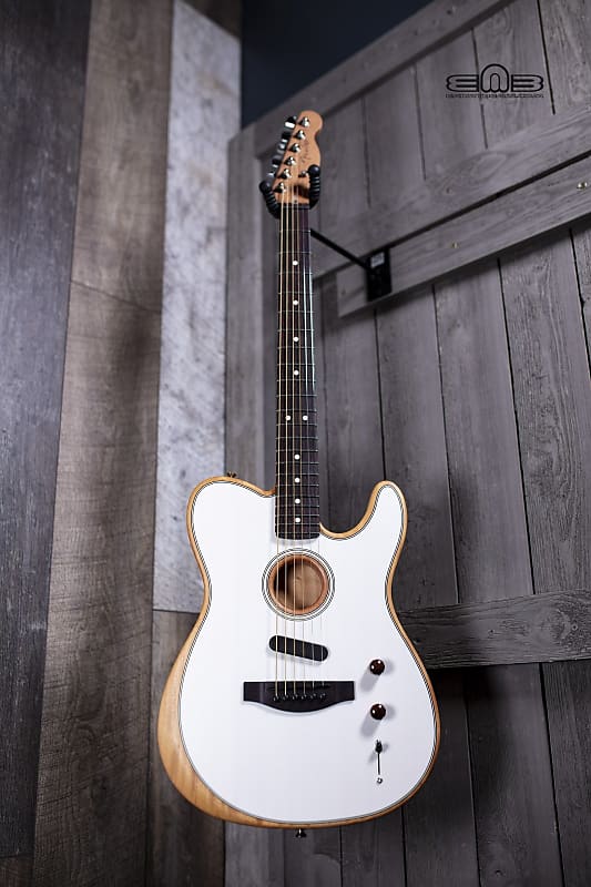 Акустическая гитара Fender Acoustasonic Player Telecaster, Rosewood Fingerboard, Arctic White Electric Guitar 0972213280