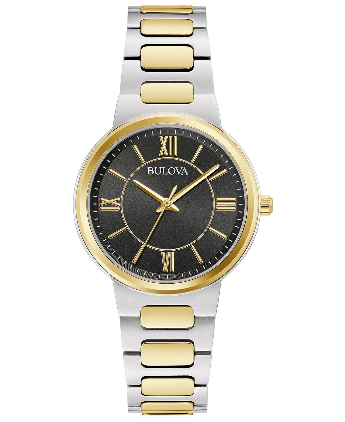 

Женские двухцветные часы-браслет из нержавеющей стали, 32 мм Bulova