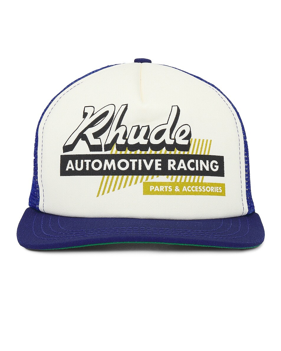 

Кепка мужская Auto Racing Trucker Hat Rhude, цвет Navy & Ivory