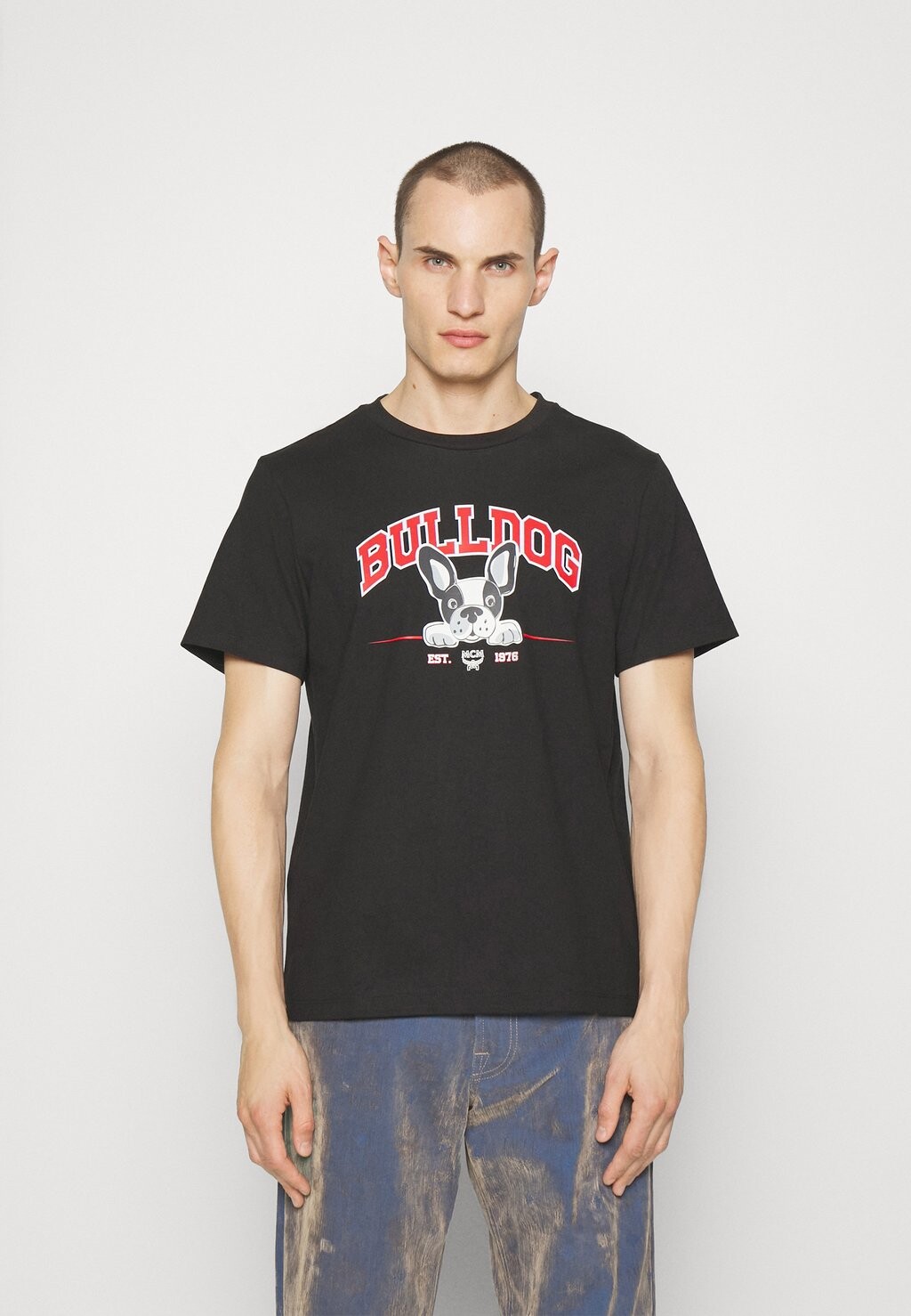 

Футболка с принтом COLLECTION PUP BULLDOG UNISEX MCM, черный