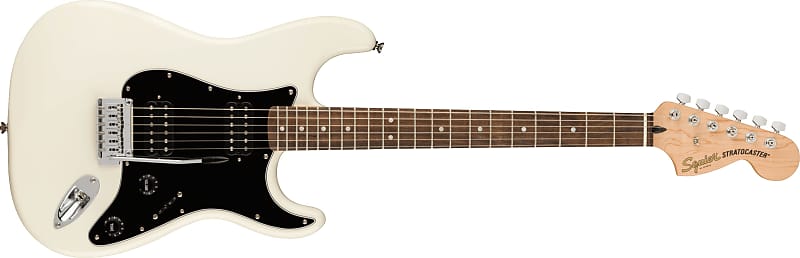 Электрогитара Squier by Fender Affinity Stratocaster Electric Guitar HH Olympic White электрогитара fender squier affinity jazzmaster hh awt