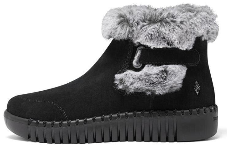 

Зимние ботинки женские черные Skechers