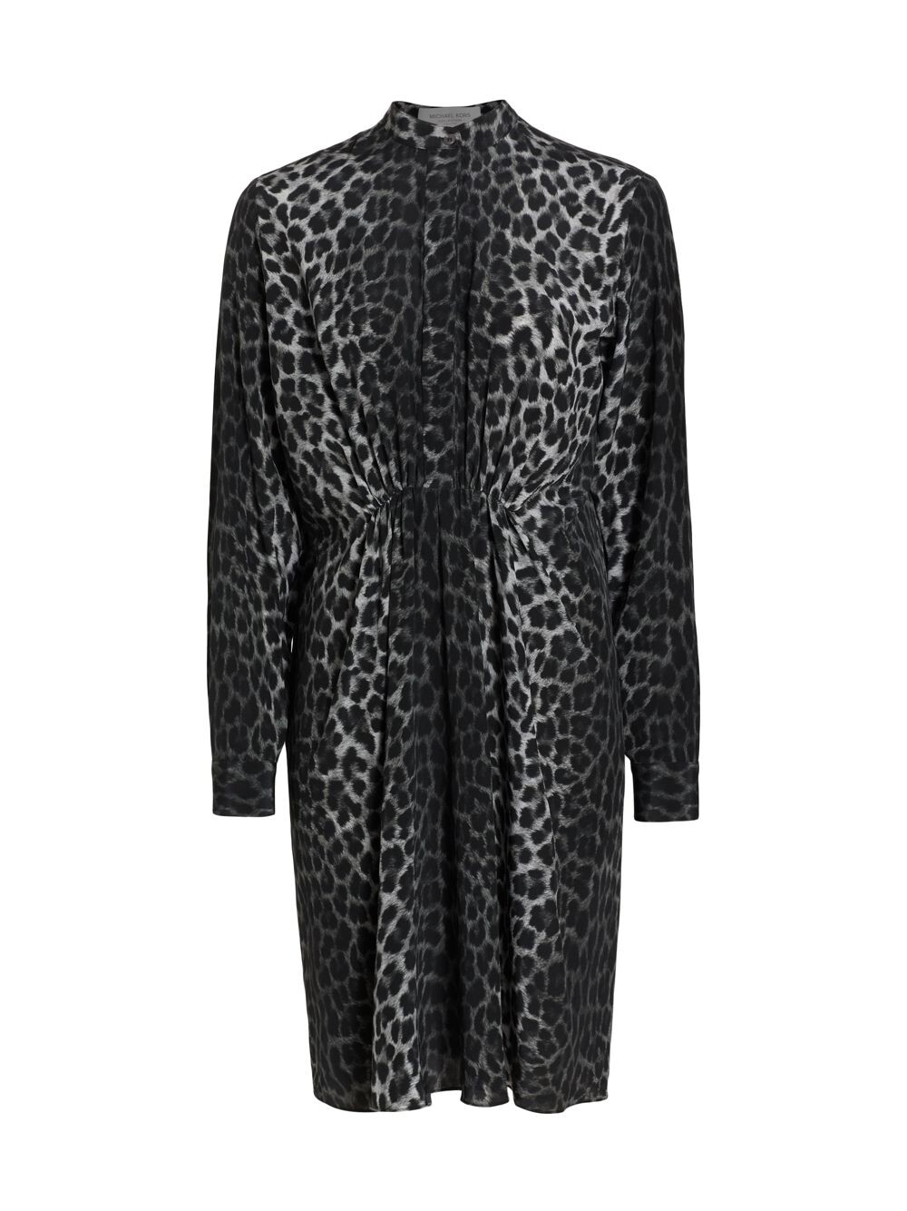 

Присборенное платье прямого кроя с гепардовым принтом Michael Kors Collection