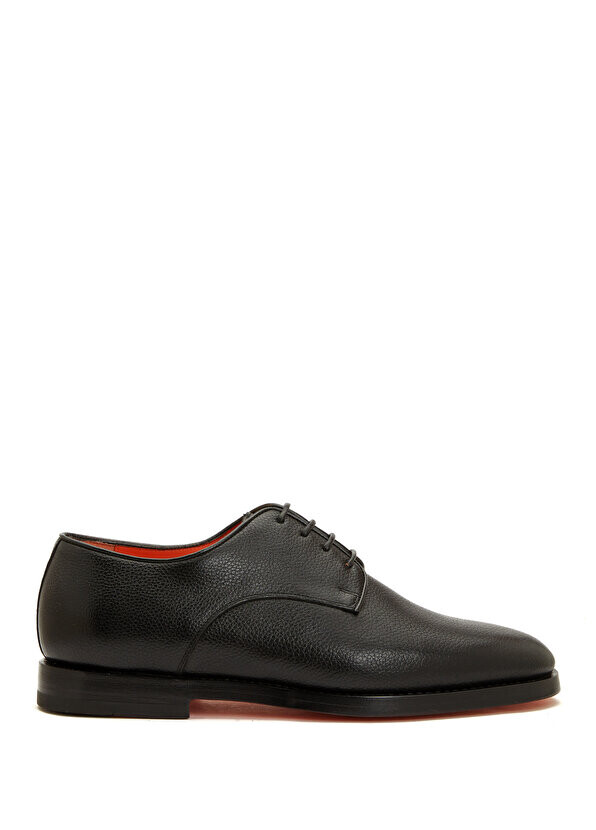 

Черные мужские кожаные туфли-смокинги Santoni