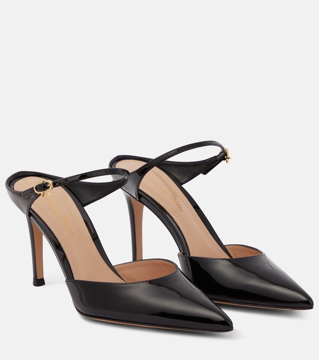 

Кожаные туфли Ribbon 85 Gianvito Rossi, черный