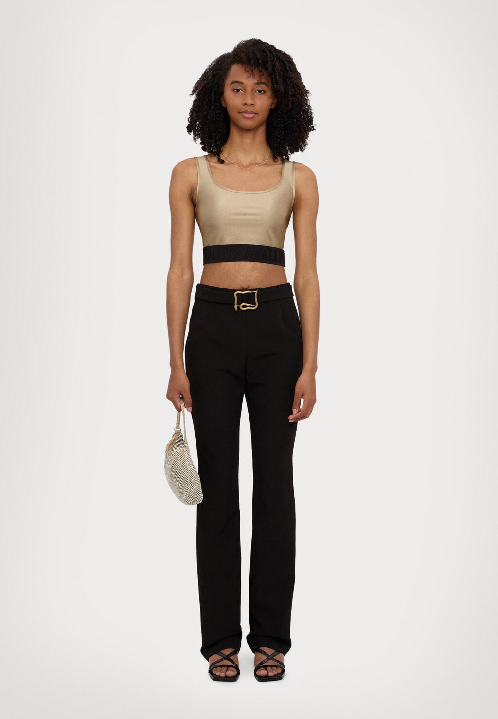 

Топ CROP SLIM FIT Just Cavalli, светло-коричневый