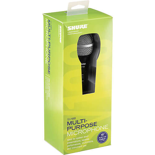 

Динамический микрофон Shure SV100-WA Handheld Cardioid Dynamic Microphone with Accessories