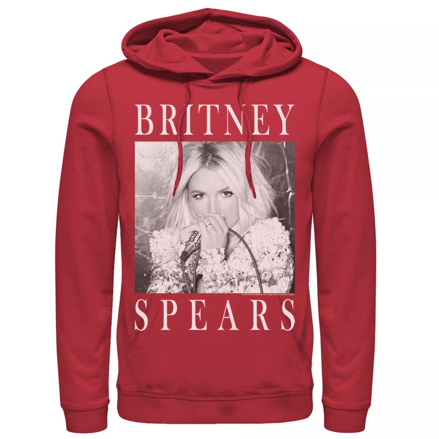 

Мужская черно-белая толстовка с портретной вставкой Britney Spears Licensed Character, Черный