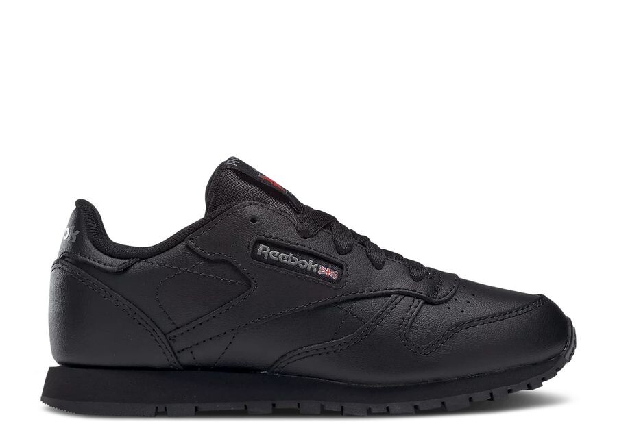 

Кроссовки Reebok Classic Leather Little Kid 'Triple Black', черный