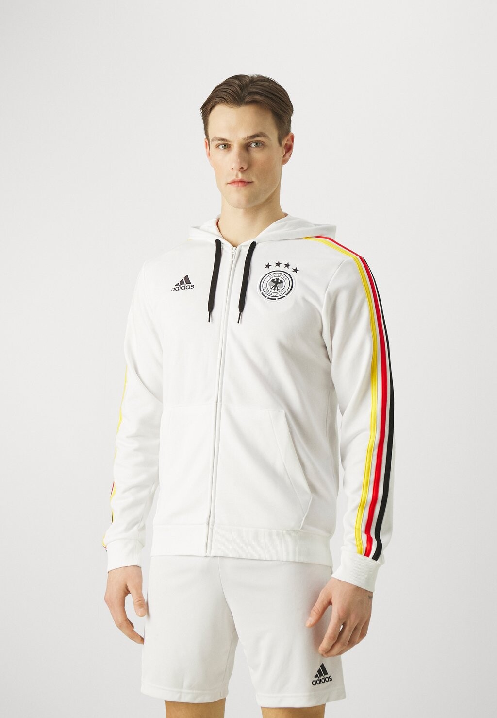 

Национальная сборная DEUTSCHLAND DFB DNA Толстовка с молнией на полной молнии Adidas, белый