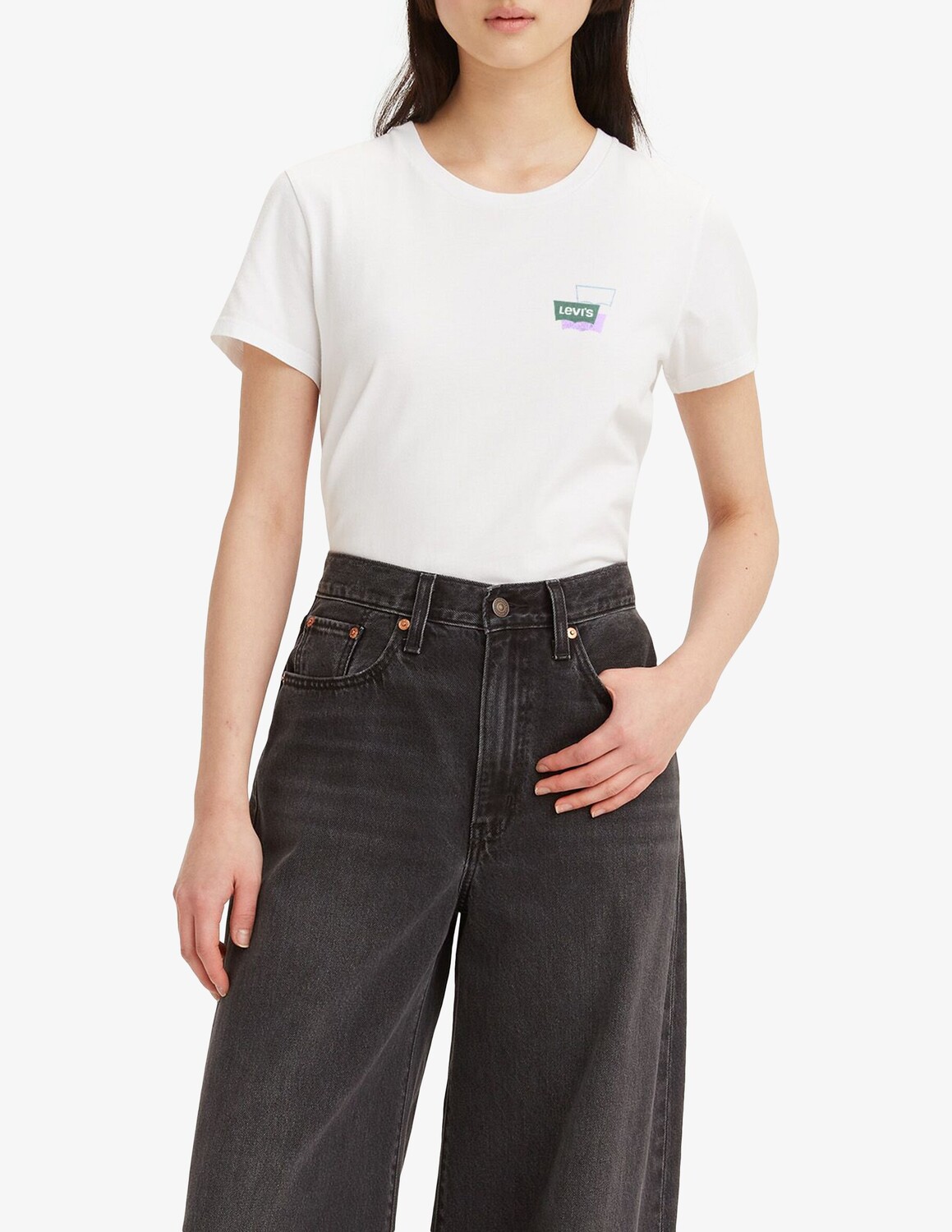 

Идеальная футболка-бита Levi's, белый