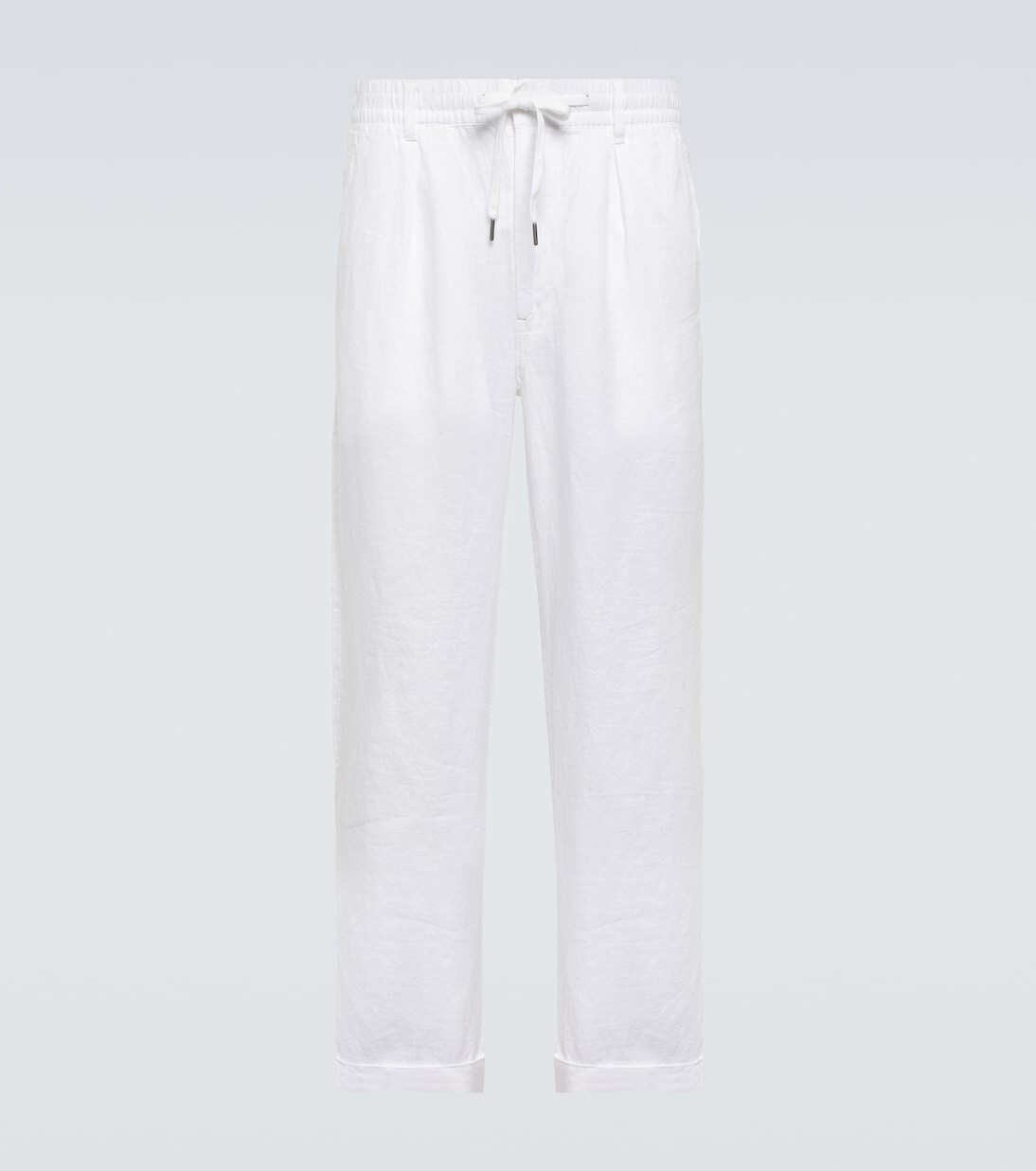 

Льняные прямые брюки Polo Ralph Lauren, белый